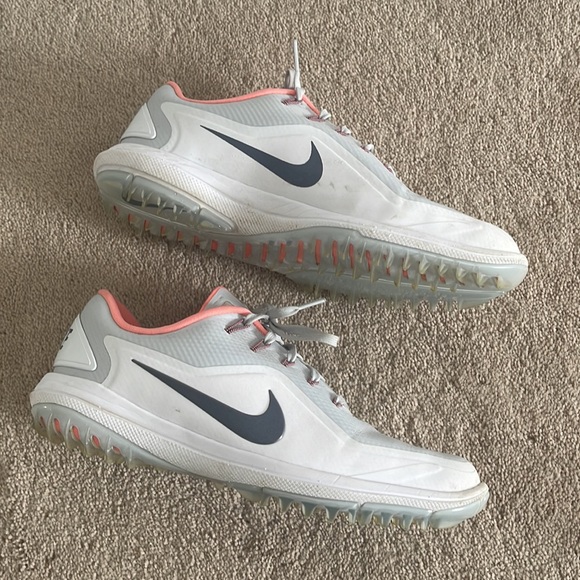 Nike Lunar Control Vapor 2 Golf Shoes White Pink 909083-002 Size 9.5 - Picture 4 of 7